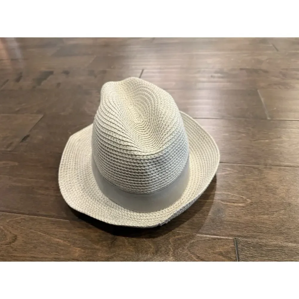 AMIANI Paper Ivory Fedora One Size Hat